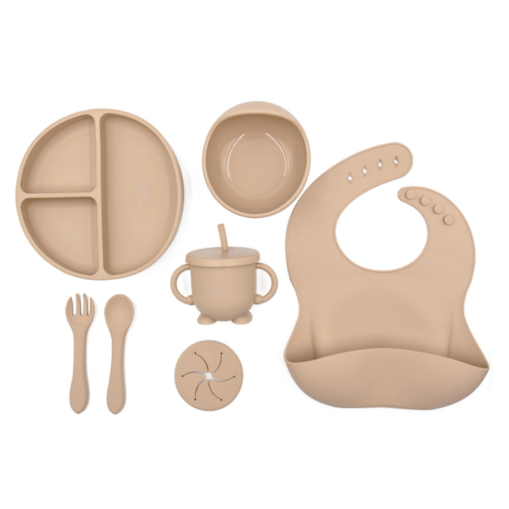 Upward Baby Suction Plates & Bowls for Baby -Toddler Essentials Silicone  Baby Plate & Bowl with 2 Baby Spoons Self Feeding 6 Months - Kids Plates  Baby